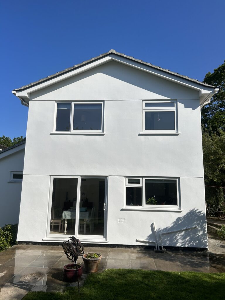 house back render white