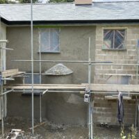 house custom render plastering